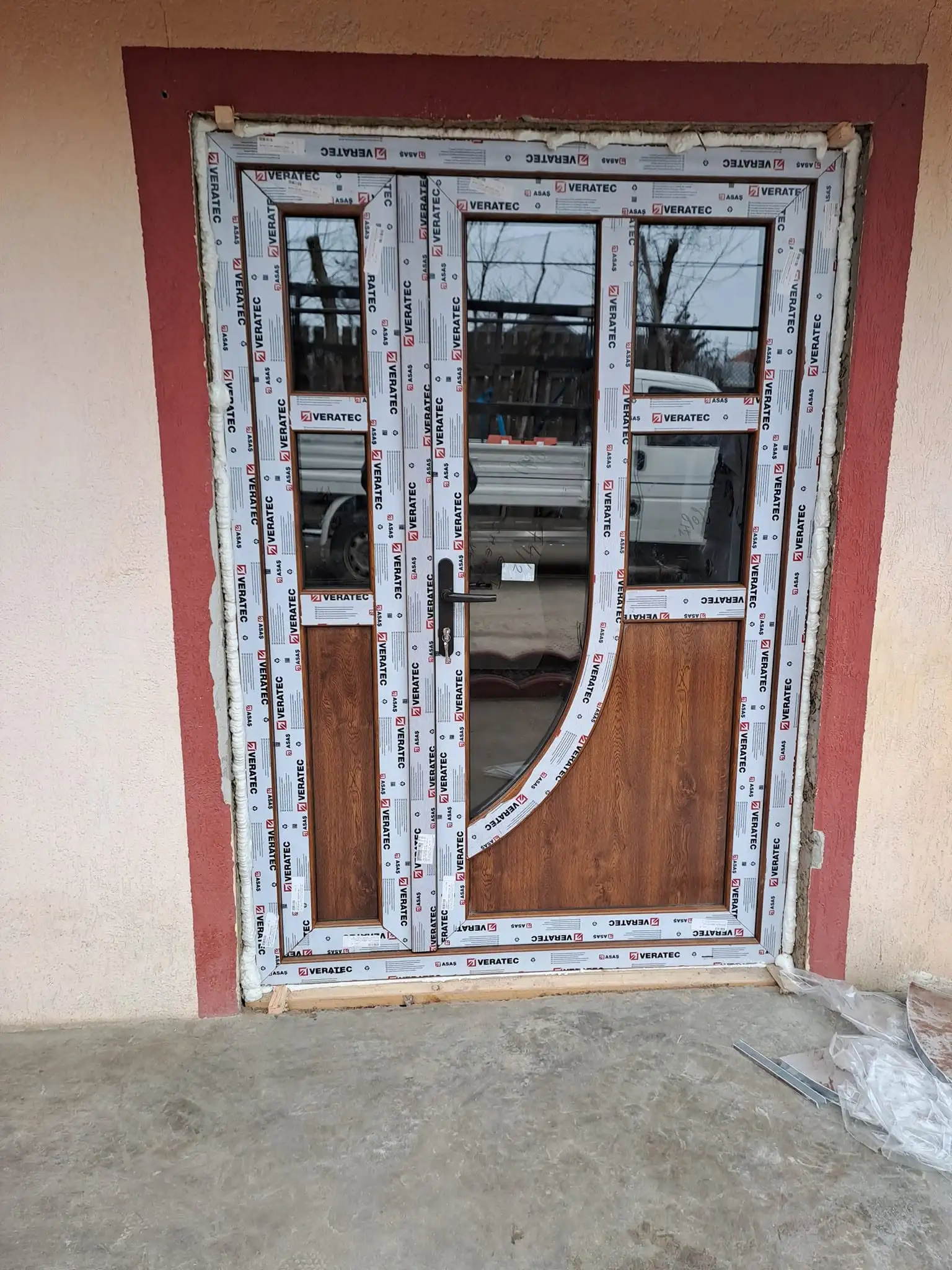 Detaliu de fereastra PVC